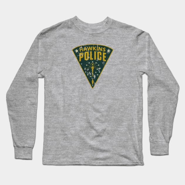 Hawkins Police Department Patch Long Sleeve T-Shirt by JCD666